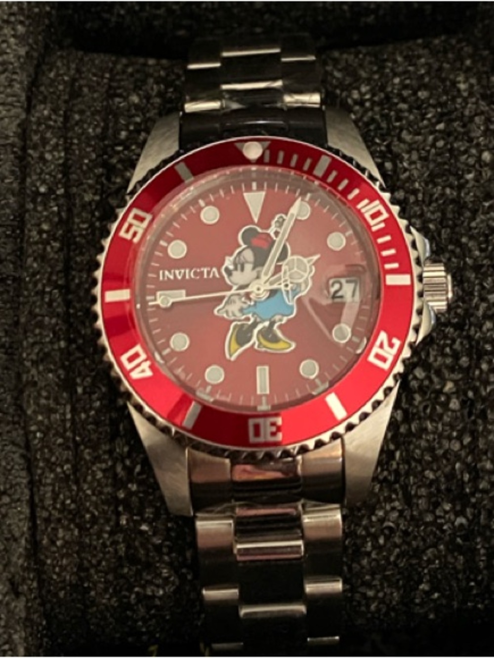 Brand new Invicta unisex Red Dial Limited Edition Disney Minnie Mouse Watch